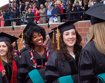 Group of students in graduation. Links to Beneficiary Designations